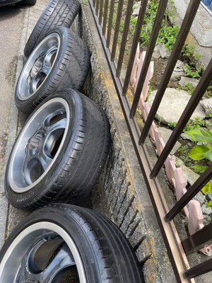 JDM Euro Heart V-Line 4-Wheel Set Deep Rim Excellent Condition WORK SSR (No Tires) - Image 3