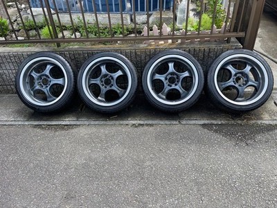 JDM Euro Heart V-Line 4-Wheel Set Deep Rim Excellent Condition WORK SSR (No Tires) - Image 7