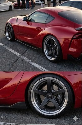 JDM Fukuoka RAYS Rays BLACKFLEET V205 black Fleet 20-inch (No Tires)