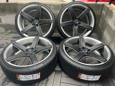JDM Fukuoka RAYS Rays BLACKFLEET V205 black Fleet 20-inch (No Tires) - Image 2