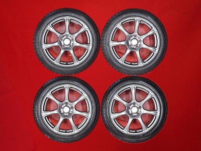 JDM 4-Wheel Set SETDunlop Winter Maxx WM02 245/45R18 96Q 7-spoke aluminum whe (No Tires)