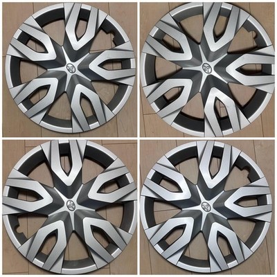 JDM Toyota Corolla Black 17-inch wheel caps silver color set of 4. (No Tires)