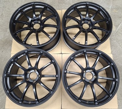 JDM Yokohama Advan Racing RS Wheels 4-Wheel Set 19x8.5J 114.3 ADVAN Subaru ST (No Tires)