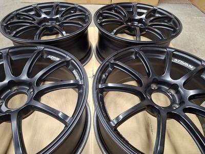 JDM Yokohama Advan Racing RS Wheels 4-Wheel Set 19x8.5J 114.3 ADVAN Subaru ST (No Tires) - Image 7