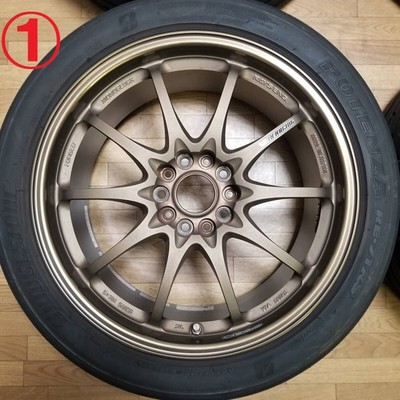 JDM 18x8.5J +52 PCD114.3 RAYS CE28N BR WRX STI VAB GVB GRB S4 VAG GVF G (No Tires) - Image 2