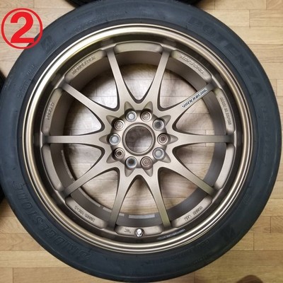 JDM 18x8.5J +52 PCD114.3 RAYS CE28N BR WRX STI VAB GVB GRB S4 VAG GVF G (No Tires) - Image 3