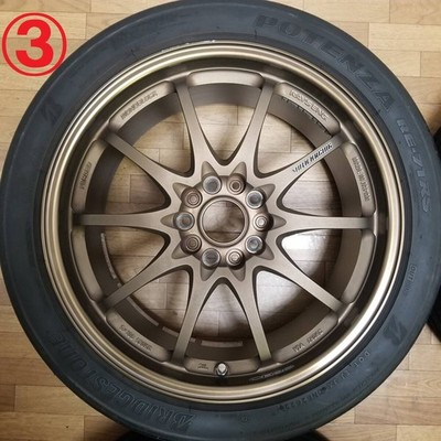 JDM 18x8.5J +52 PCD114.3 RAYS CE28N BR WRX STI VAB GVB GRB S4 VAG GVF G (No Tires) - Image 4