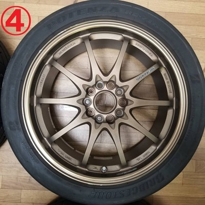 JDM 18x8.5J +52 PCD114.3 RAYS CE28N BR WRX STI VAB GVB GRB S4 VAG GVF G (No Tires) - Image 5