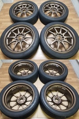 JDM 18x8.5J +52 PCD114.3 RAYS CE28N BR WRX STI VAB GVB GRB S4 VAG GVF G (No Tires) - Image 6