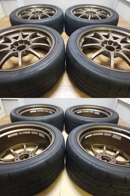 JDM 18x8.5J +52 PCD114.3 RAYS CE28N BR WRX STI VAB GVB GRB S4 VAG GVF G (No Tires) - Image 8