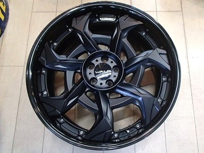 JDM Big impressive matte black used 4-Wheel Set WALD Valdo Borsalino 2PCE 9 (No Tires) - Image 2