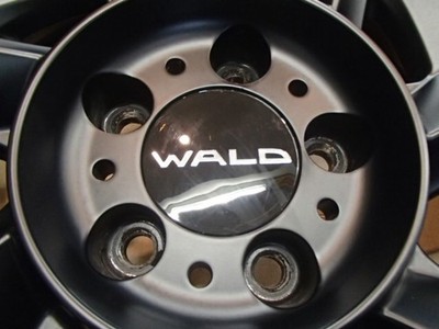 JDM Big impressive matte black used 4-Wheel Set WALD Valdo Borsalino 2PCE 9 (No Tires) - Image 3