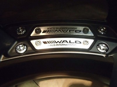 JDM Big impressive matte black used 4-Wheel Set WALD Valdo Borsalino 2PCE 9 (No Tires) - Image 4