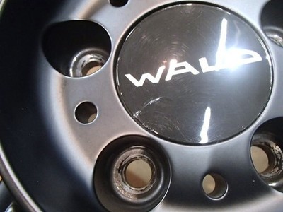 JDM Big impressive matte black used 4-Wheel Set WALD Valdo Borsalino 2PCE 9 (No Tires) - Image 6