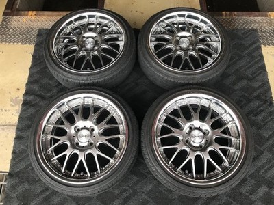 JDM Used Tire & Wheel Set WEDS Maverick 709M Silver 6.5J-16 4/100 +33 (No Tires)