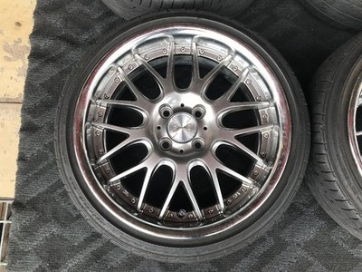 JDM Used Tire & Wheel Set WEDS Maverick 709M Silver 6.5J-16 4/100 +33 (No Tires) - Image 2