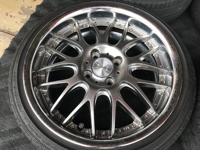 JDM Used Tire & Wheel Set WEDS Maverick 709M Silver 6.5J-16 4/100 +33 (No Tires) - Image 3