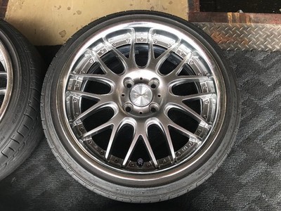 JDM Used Tire & Wheel Set WEDS Maverick 709M Silver 6.5J-16 4/100 +33 (No Tires) - Image 6