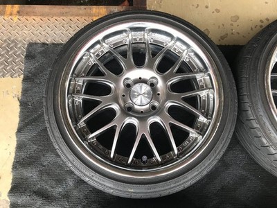 JDM Used Tire & Wheel Set WEDS Maverick 709M Silver 6.5J-16 4/100 +33 (No Tires) - Image 7