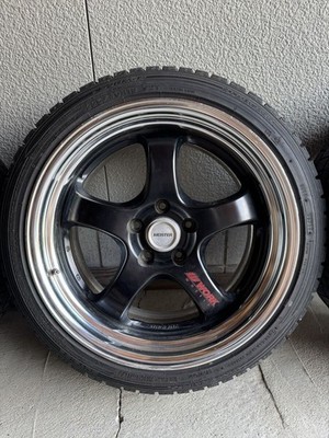 JDM WORK/work Meister S1R 188.5j+30/9.5J+38 114.3 5h 4-Wheel Set O disk Used (No Tires) - Image 3
