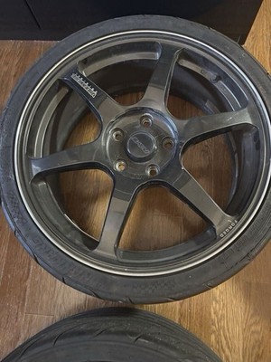 JDM RAYS wheels TE37 R18/7.5J/with tires br RAYS (No Tires) - Image 4