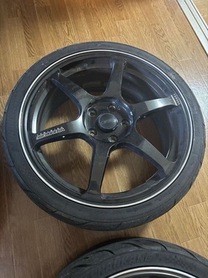 JDM RAYS wheels TE37 R18/7.5J/with tires br RAYS (No Tires) - Image 5