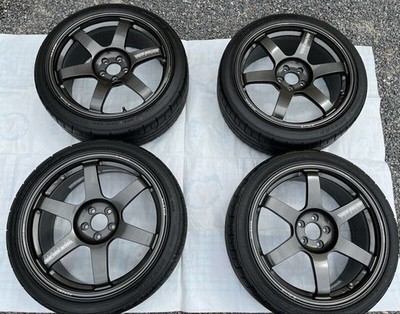 JDM RAYS VOLK RACING TE37 SAGA S-plus MM Gunmetal 4-piece set with 18 (No Tires)