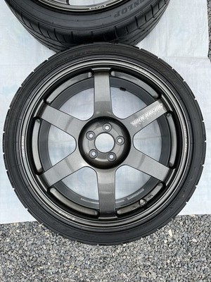 JDM RAYS VOLK RACING TE37 SAGA S-plus MM Gunmetal 4-piece set with 18 (No Tires) - Image 2
