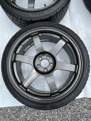 JDM RAYS VOLK RACING TE37 SAGA S-plus MM Gunmetal 4-piece set with 18 (No Tires) - Image 5
