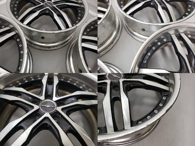 JDM Rare AME Shallen XF-55 2-piece 19in 8j +48 +35 PCD114.3 Deep Rim D (No Tires) - Image 6