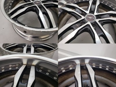JDM Rare AME Shallen XF-55 2-piece 19in 8j +48 +35 PCD114.3 Deep Rim D (No Tires) - Image 7