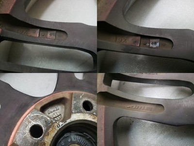 JDM Rare AME Shallen XF-55 2-piece 19in 8j +48 +35 PCD114.3 Deep Rim D (No Tires) - Image 8