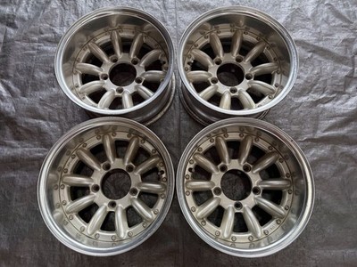 JDM Rare Enkei Zesem 10 15x8j-28 5-hole PCD139.7 4-Wheel Set Deep Rim ENKEI (No Tires)