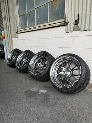 JDM SSR MS3 194-Wheel Set PCD114.30 Deep Rim Re-barreled br SSR (No Tires)