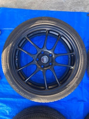 JDM ENKEI PF01 mat black 18-inch 7.5J +45 PCD114.3 (No Tires) - Image 2
