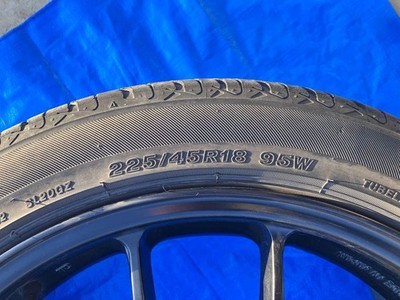 JDM ENKEI PF01 mat black 18-inch 7.5J +45 PCD114.3 (No Tires) - Image 10