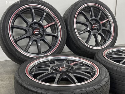 JDM RMP RACING R10 17in 7J +45 PCD100 2024 model Yokohama 205/45R17 Co (No Tires) - Image 2
