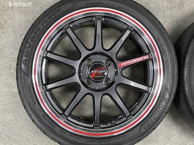 JDM RMP RACING R10 17in 7J +45 PCD100 2024 model Yokohama 205/45R17 Co (No Tires) - Image 3