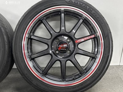 JDM RMP RACING R10 17in 7J +45 PCD100 2024 model Yokohama 205/45R17 Co (No Tires) - Image 6