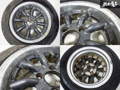 JUNK Watanabe RS-8 4Wheels 15x7+27 7.5+21 4x114.3 Gunmetal Bends (No Tires) - Image 4
