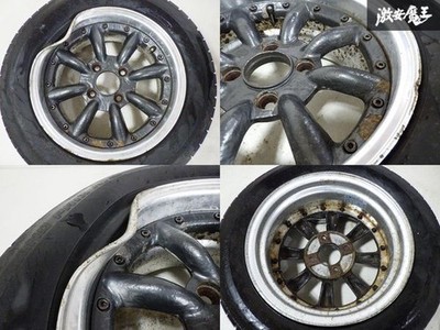 JUNK Watanabe RS-8 4Wheels 15x7+27 7.5+21 4x114.3 Gunmetal Bends (No Tires) - Image 5