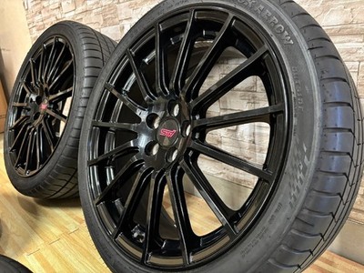 JDM Rare Subaru Genuine STI ENKEI Black 5H100 7J+48 2023 Model 225/40R (No Tires) - Image 6