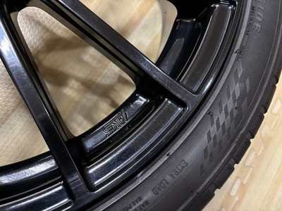 JDM Rare Subaru Genuine STI ENKEI Black 5H100 7J+48 2023 Model 225/40R (No Tires) - Image 7
