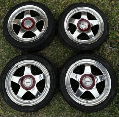 JDM 114.3 4-hole/5-hole multi 7J +45 205/45R16 Old Car Discontinued BE (No Tires)