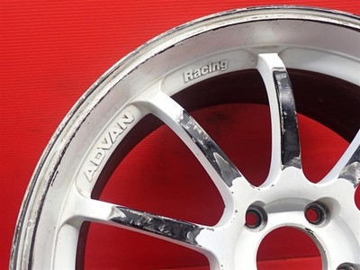 JDM ADVAN RACING RS-D 1Wheel ONLY 19x8.5+45 5x114.3 Hub73 Silver (No Tires) - Image 6