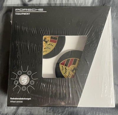 JDM Genuine Porsche Macan Center Cap 4 Individual Set Matte Black Cres (No Tires)