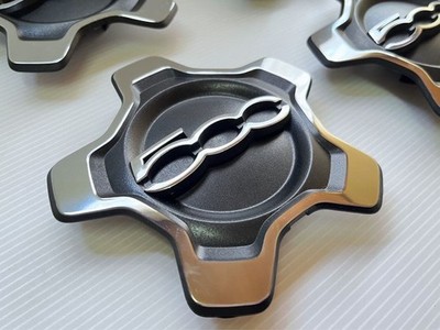 JDM Genuine Fiat 500X center caps 4-piece individual set for FIAT 500 (No Tires) - Image 3