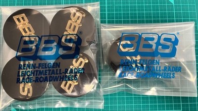 JDM BBS center caps black and gold 5-piece set Individual 56mm diamete (No Tires)