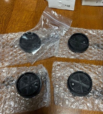 JDM Abarth Genuine Wheel Center Caps Set of 4 Individual (No Tires) - Image 2
