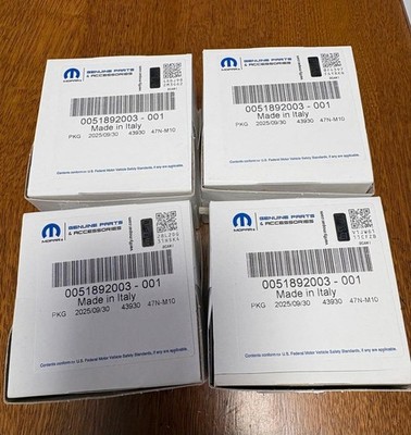 JDM Abarth Genuine Wheel Center Caps Set of 4 Individual (No Tires) - Image 3
